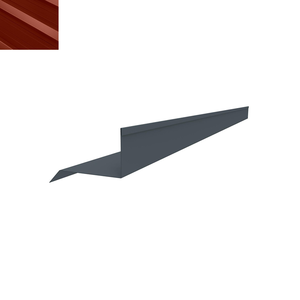 BANDE DE RIVE CONTRE MUR 2,10m 8012 ROUGE TUILE